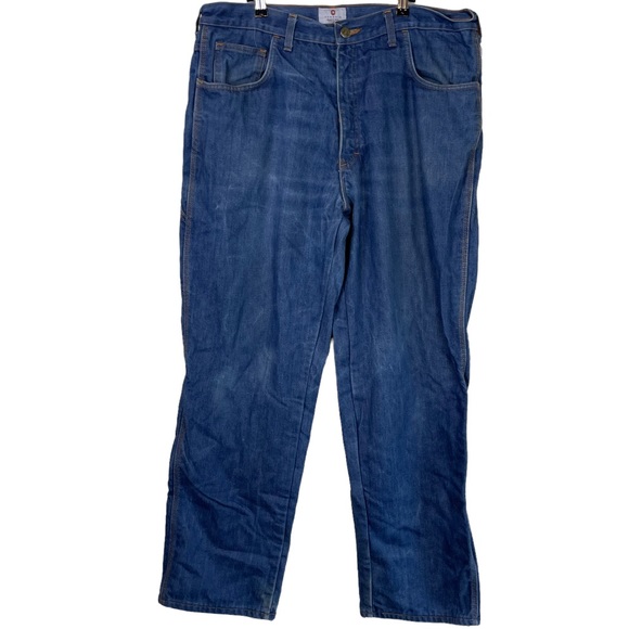 Tyndale Firefighter Fire Resistant Flame Retardant Lined Denim Jeans Made in USA - Picture 1 of 16